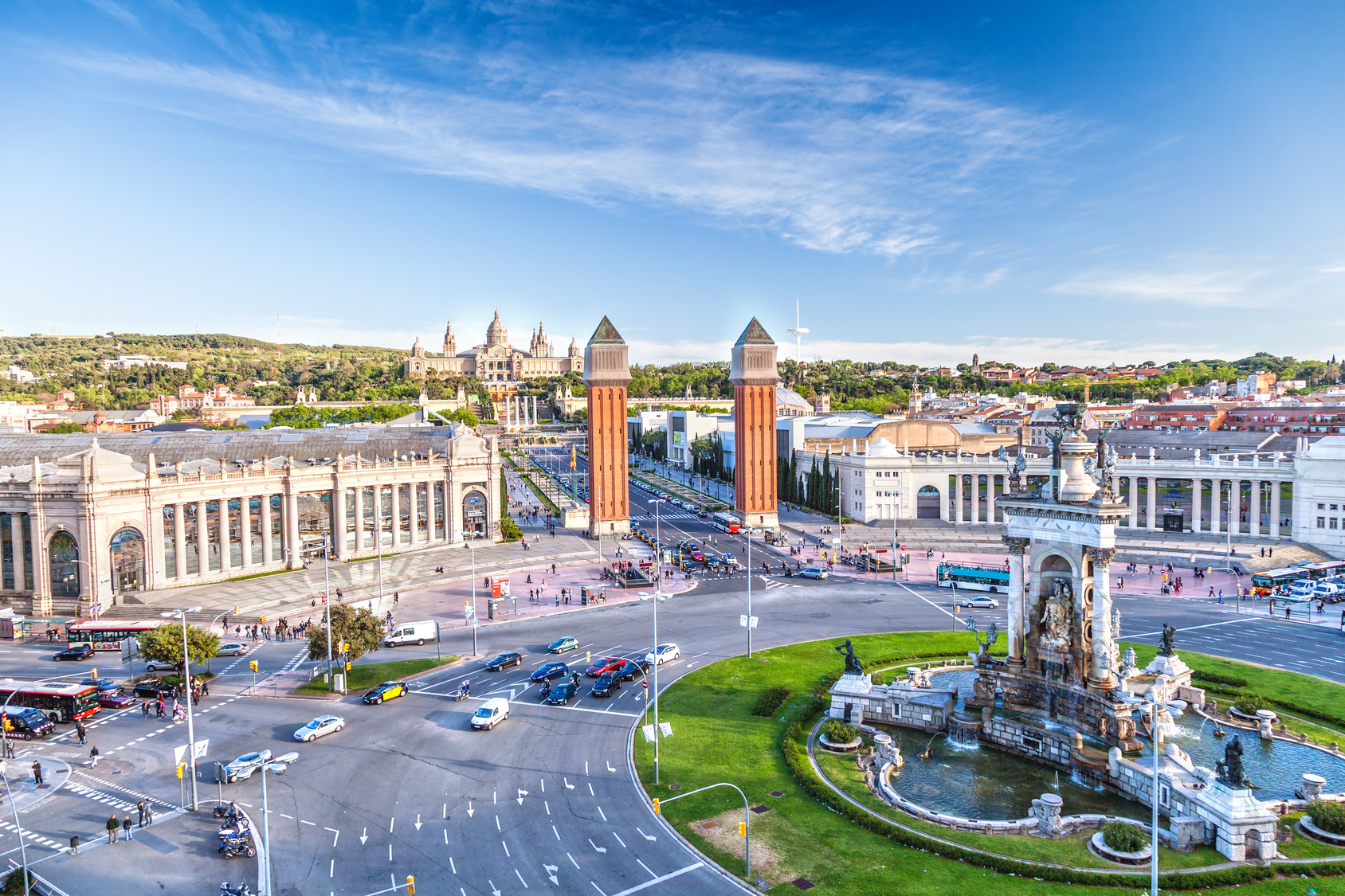 Plaça d'Espanya in Barcelona; Detektei Kurtz, Detektiv Barcelona, Privatdetektiv Barcelona